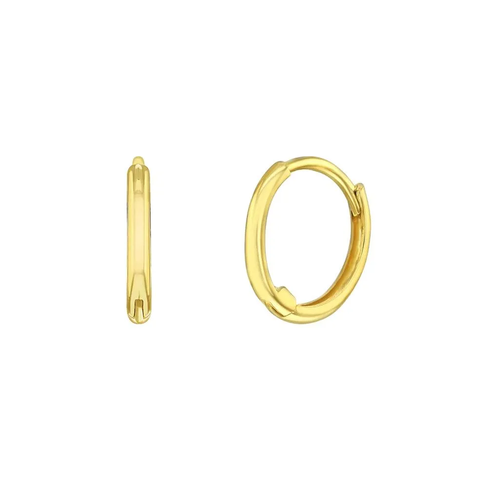 The Perfect Tiny Hoop 14k Gold Plated Baby Children Earrings