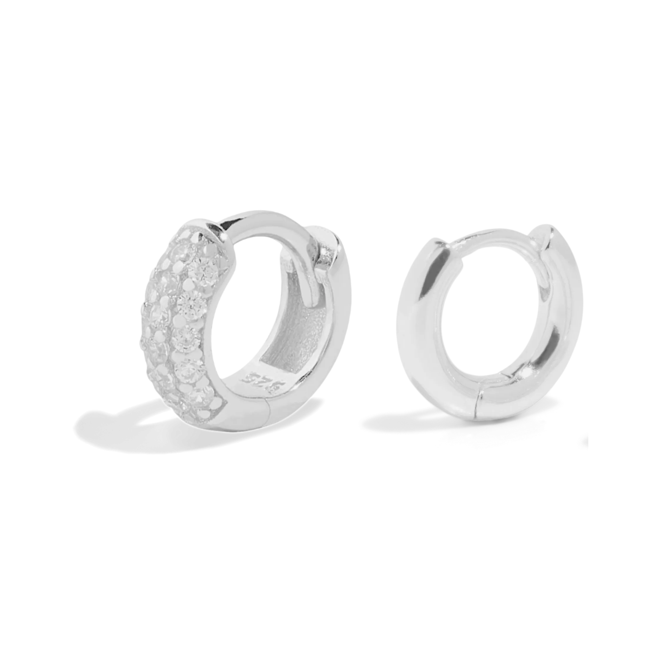THE TREASURE HOOP SET SMALL - sterling silver