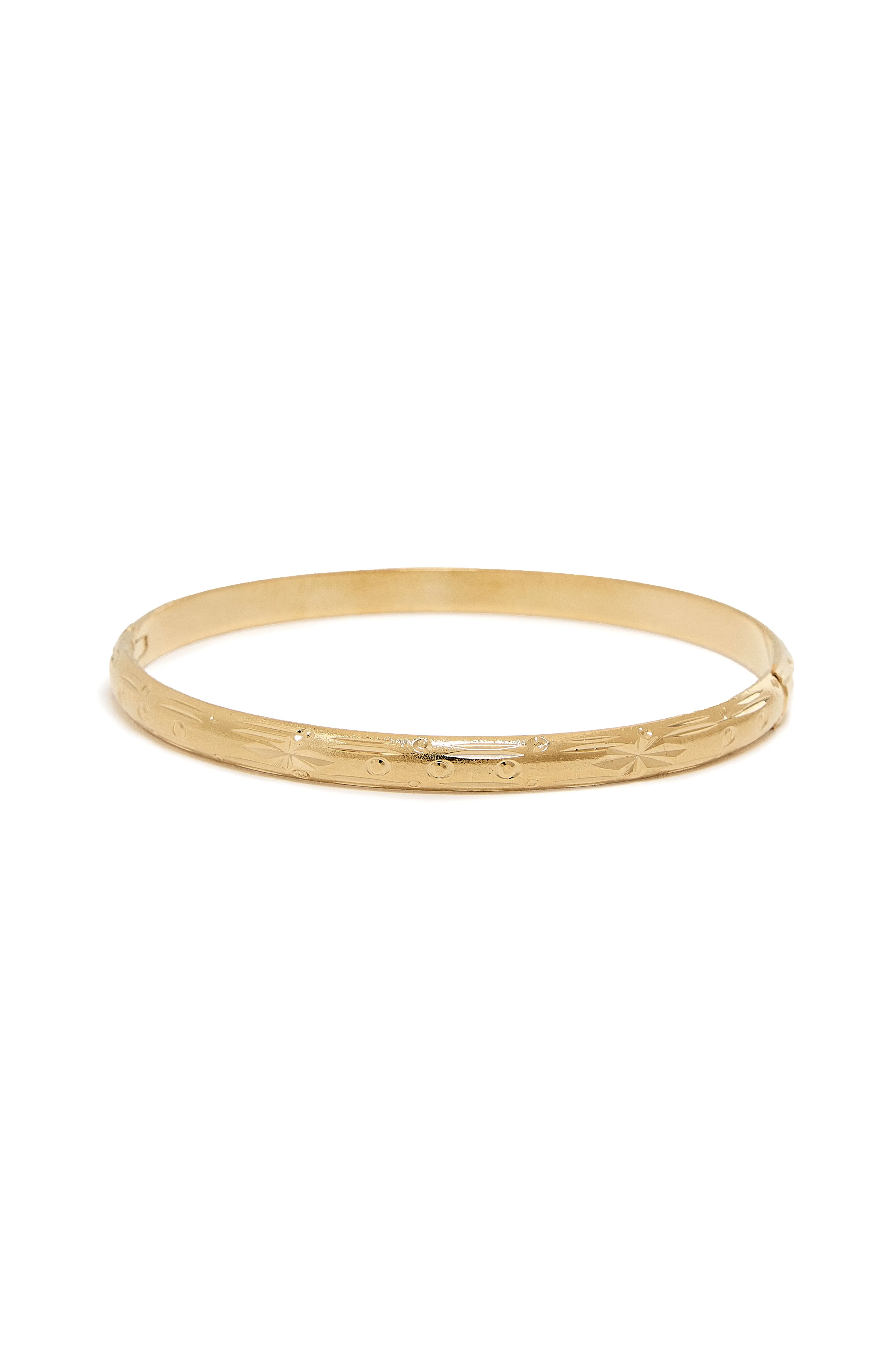 Thin Diamond Cut Bangle