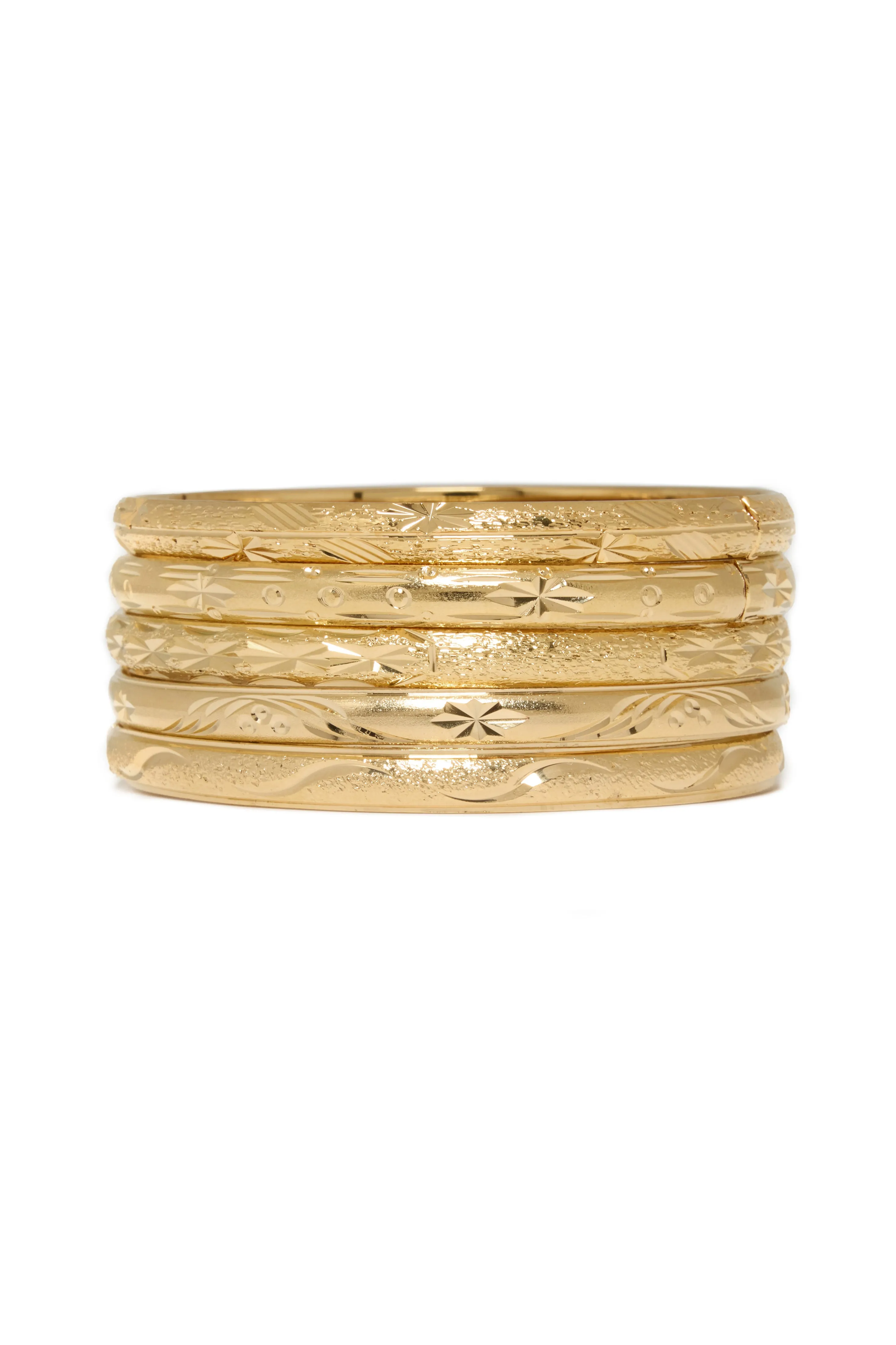 Thin Diamond Cut Bangle