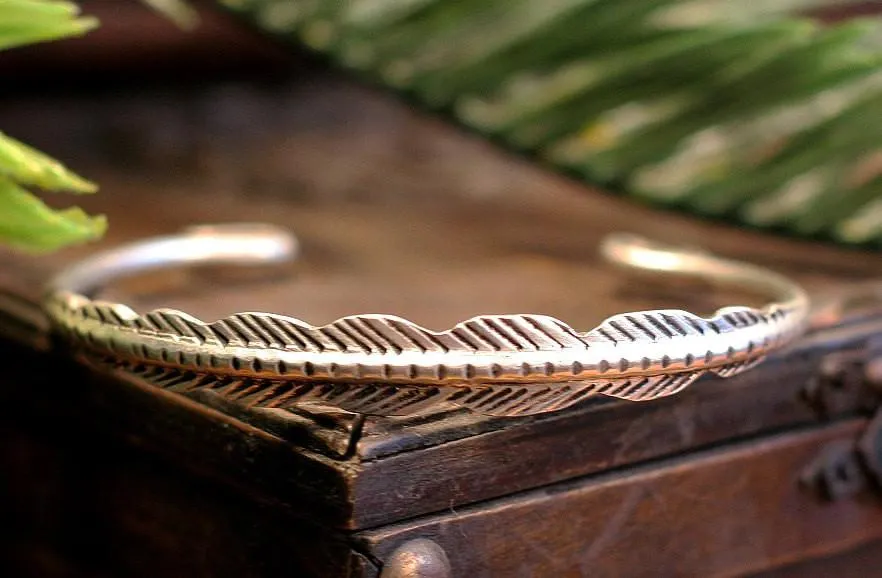 Thin Hmong Miao Feather Bracelet