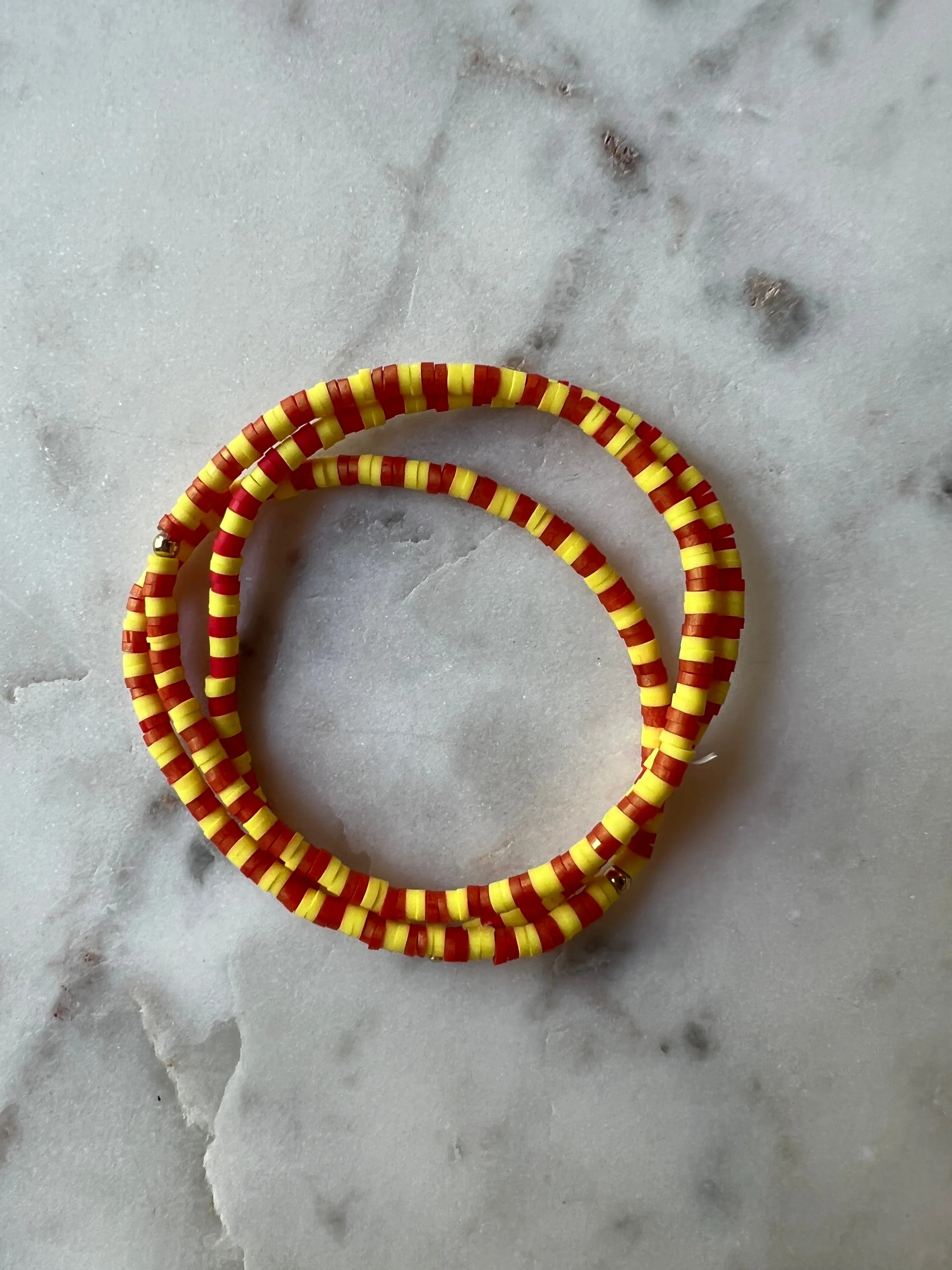 Thin Rubber Disk Bracelets