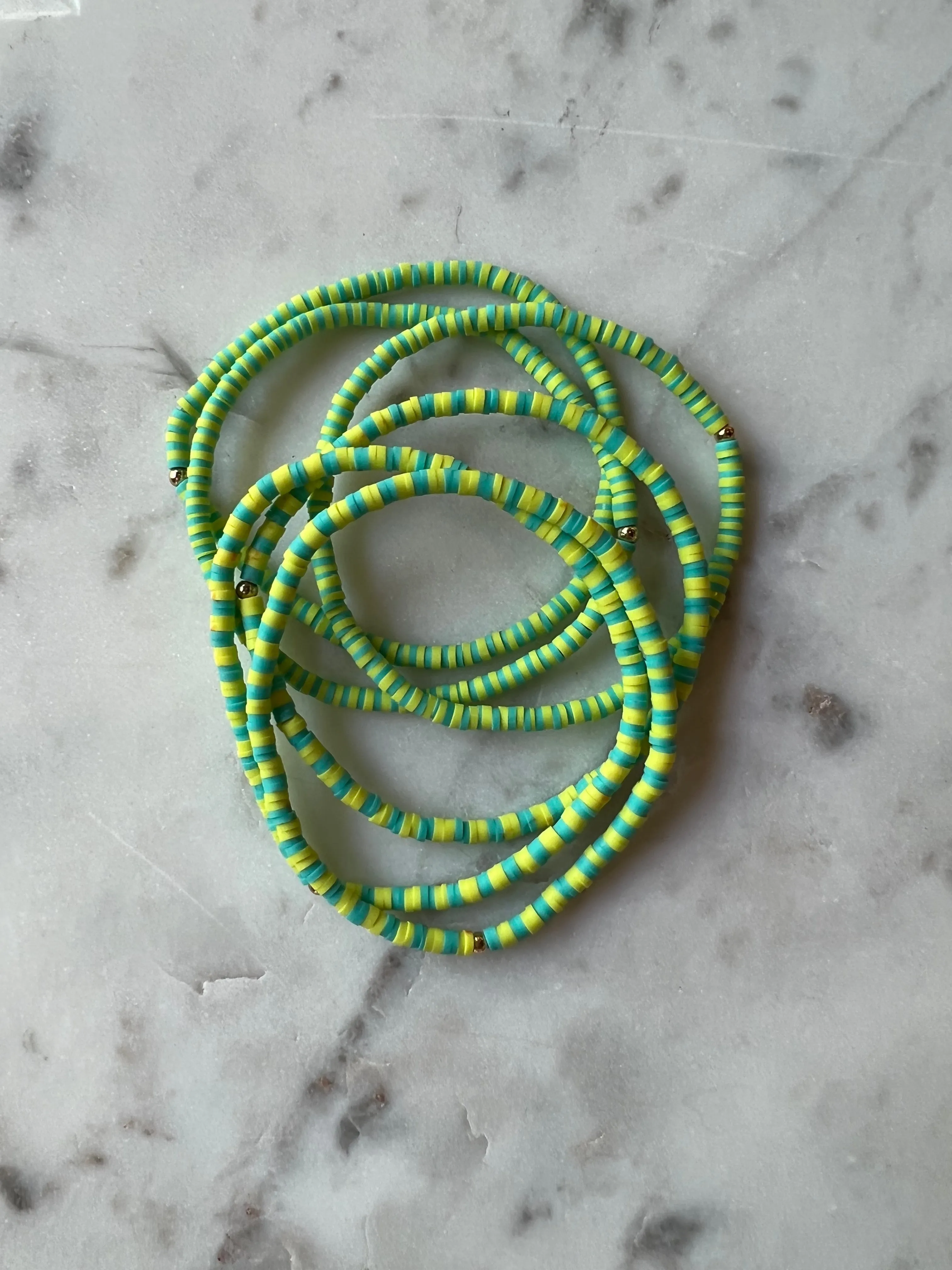 Thin Rubber Disk Bracelets