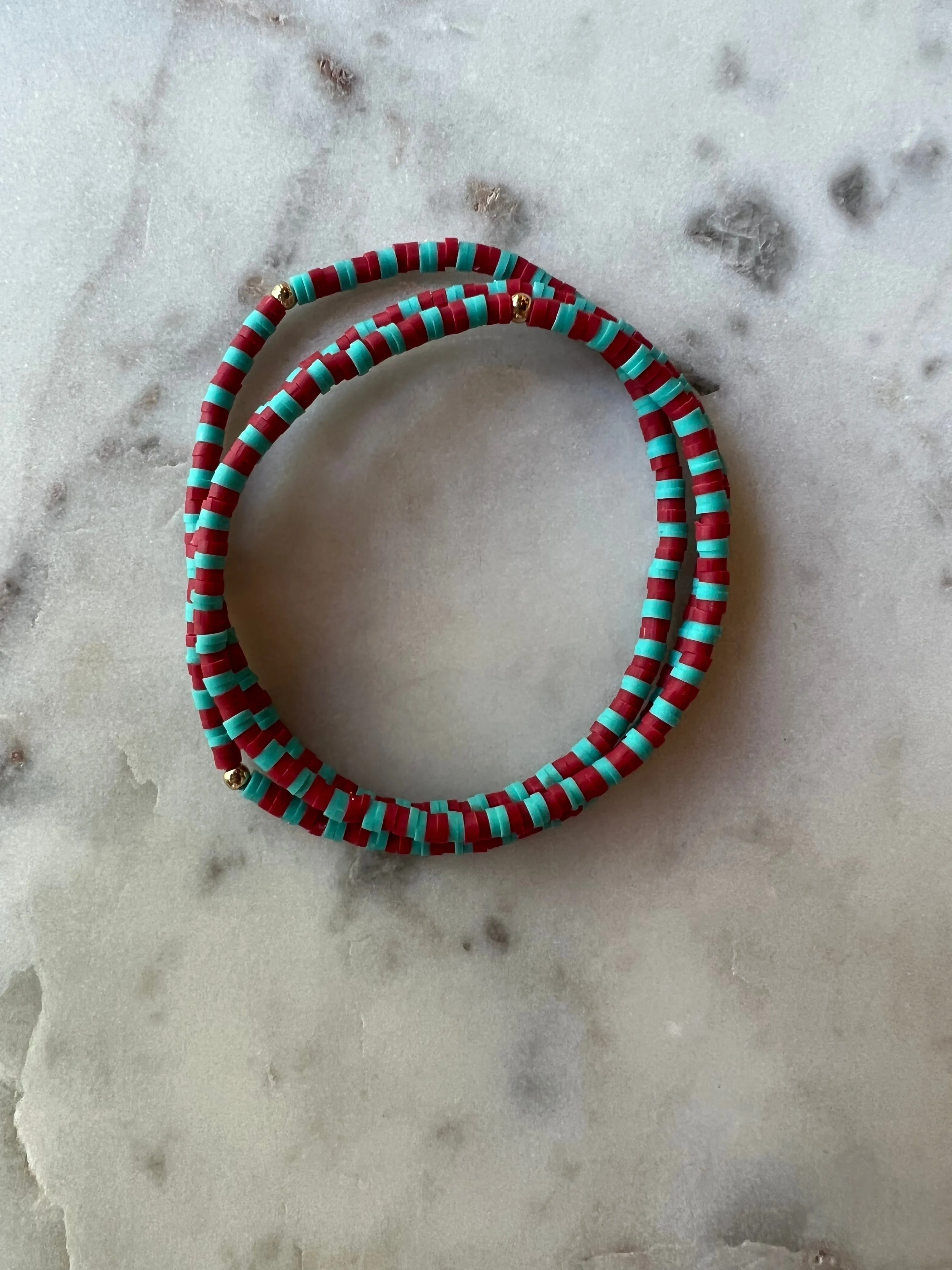 Thin Rubber Disk Bracelets