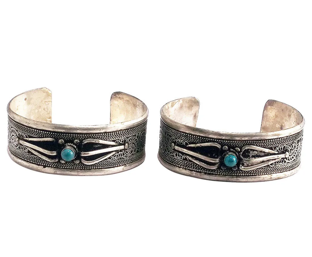 Tibetan Cuff Bracelets - Set of 2