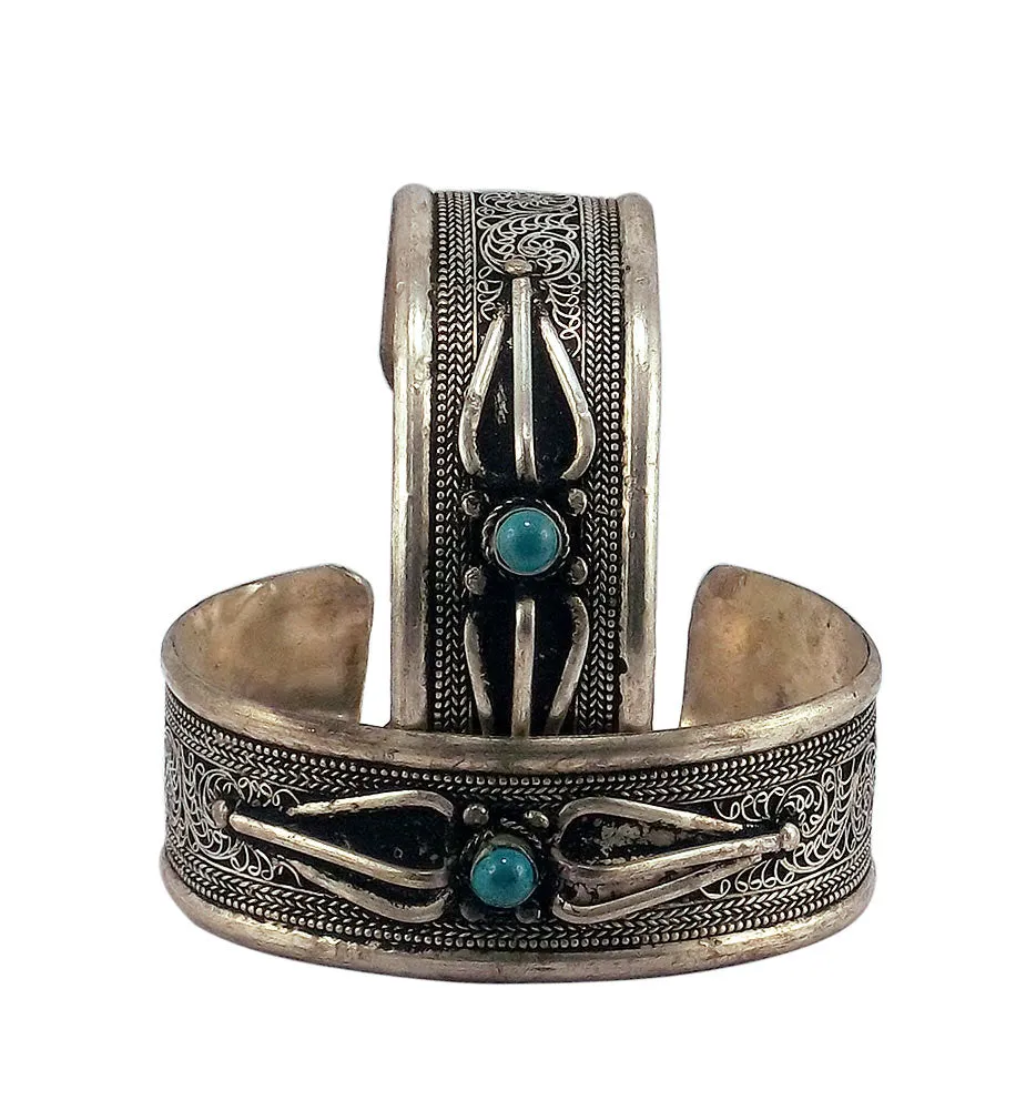 Tibetan Cuff Bracelets - Set of 2