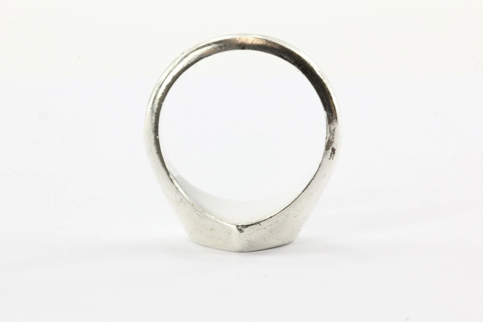 Tiffany & Co Sterling Silver Return to Tiffany Signet Heart Ring Size 5.75