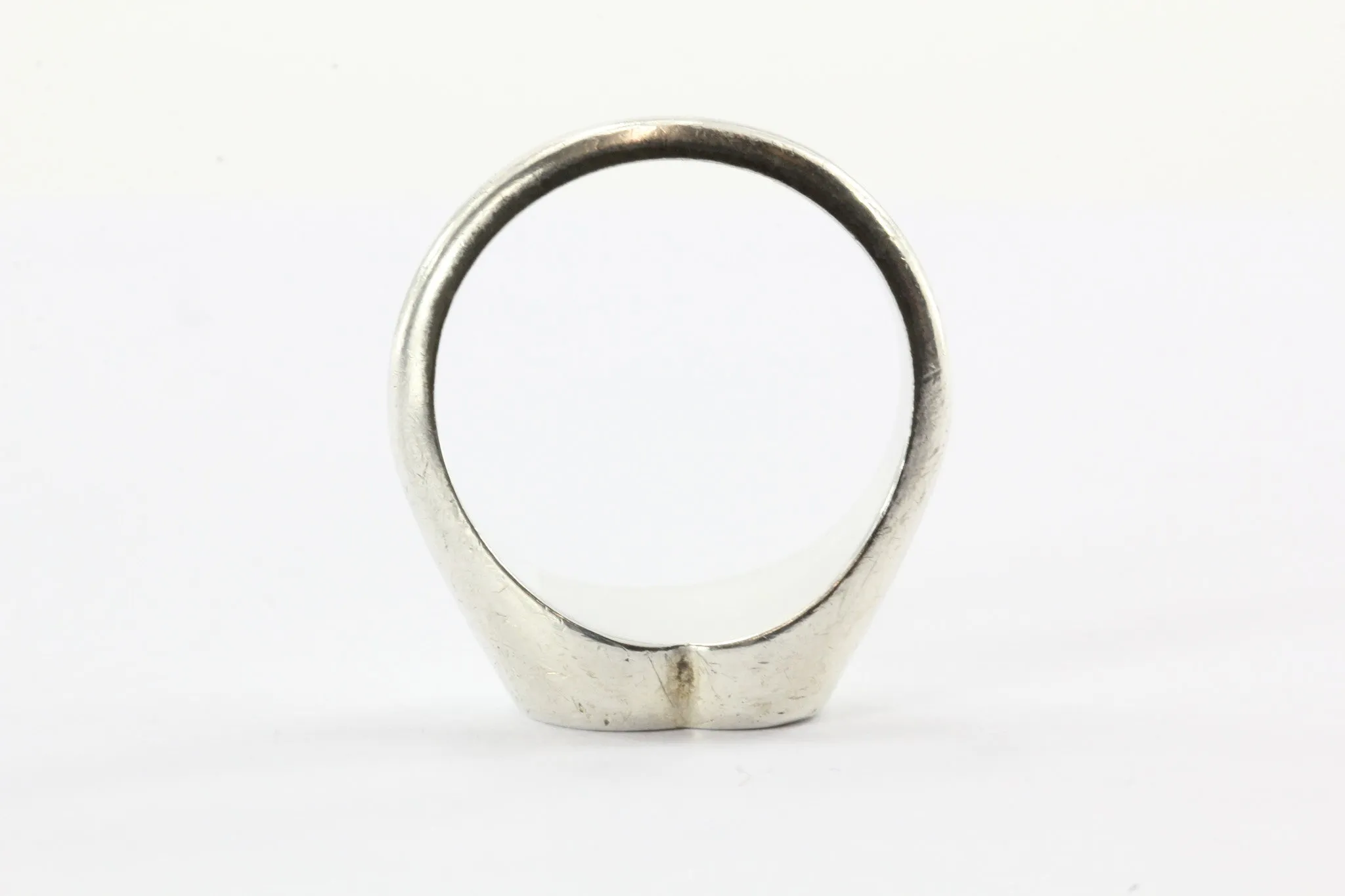 Tiffany & Co Sterling Silver Return to Tiffany Signet Heart Ring Size 5.75
