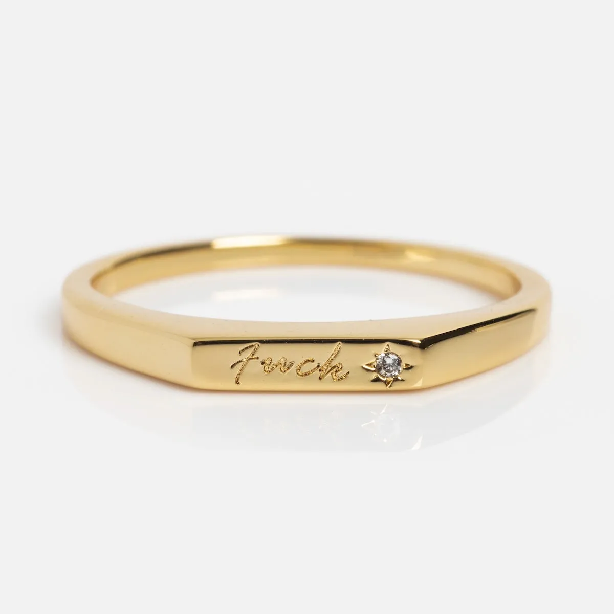 Tiny Fuck Stacking Ring Set