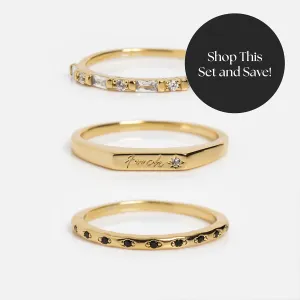 Tiny Fuck Stacking Ring Set