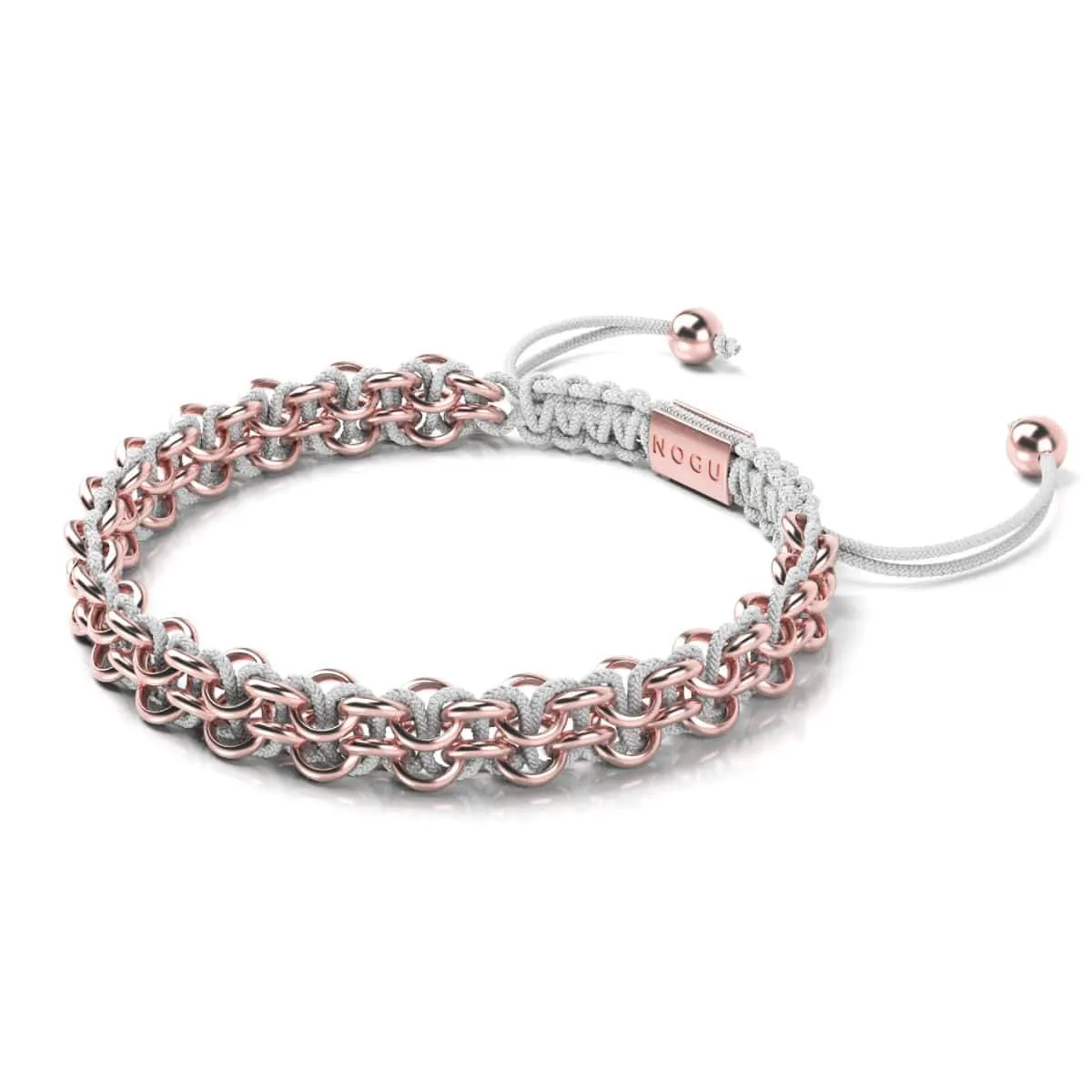 Tree Sloth Links | Mini Kismet Bracelet | White x Rose Gold