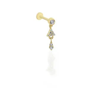 TRIANGLE DANGLE  PIERCING