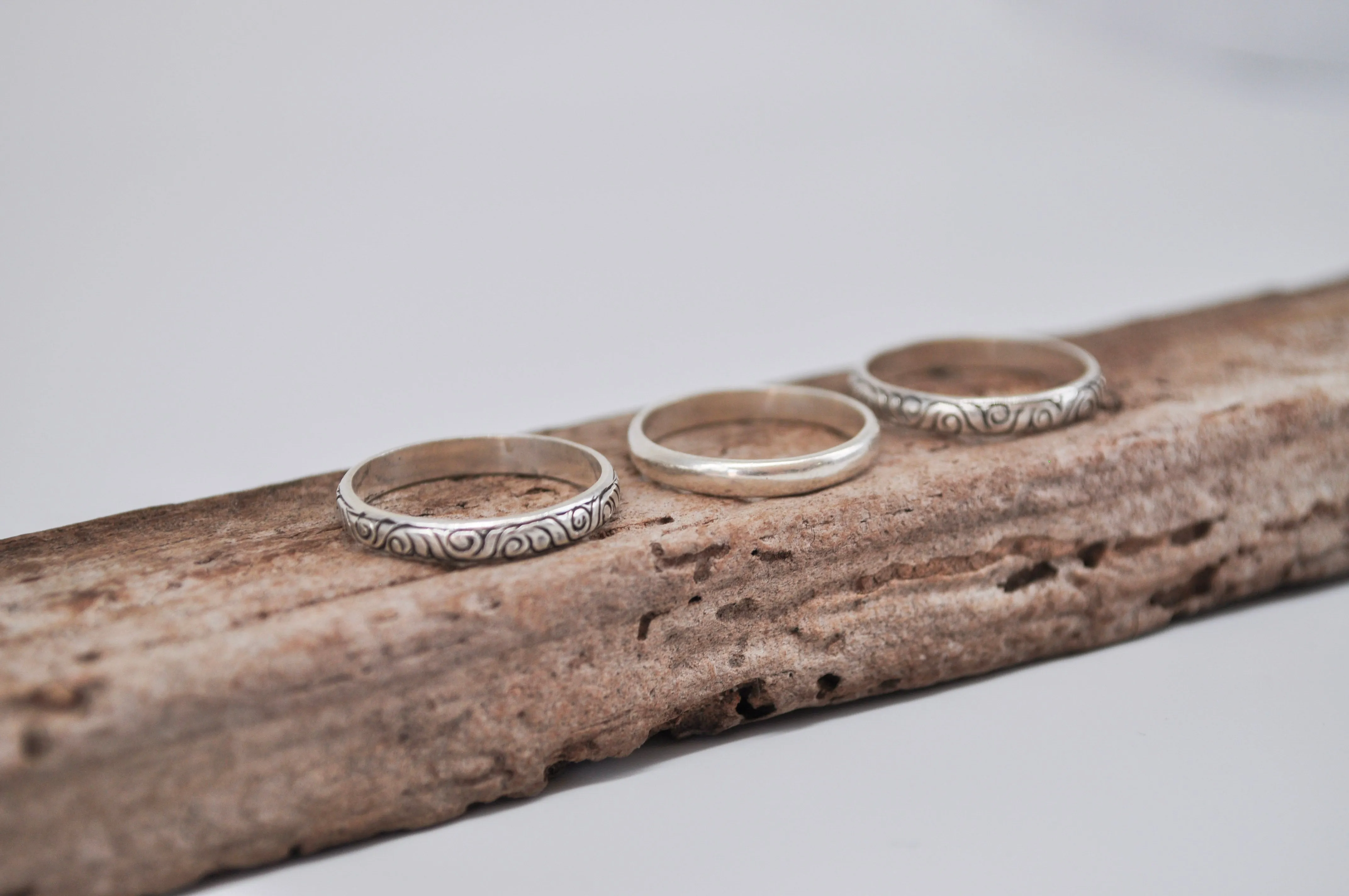 Trinity Ring Stack // Silver