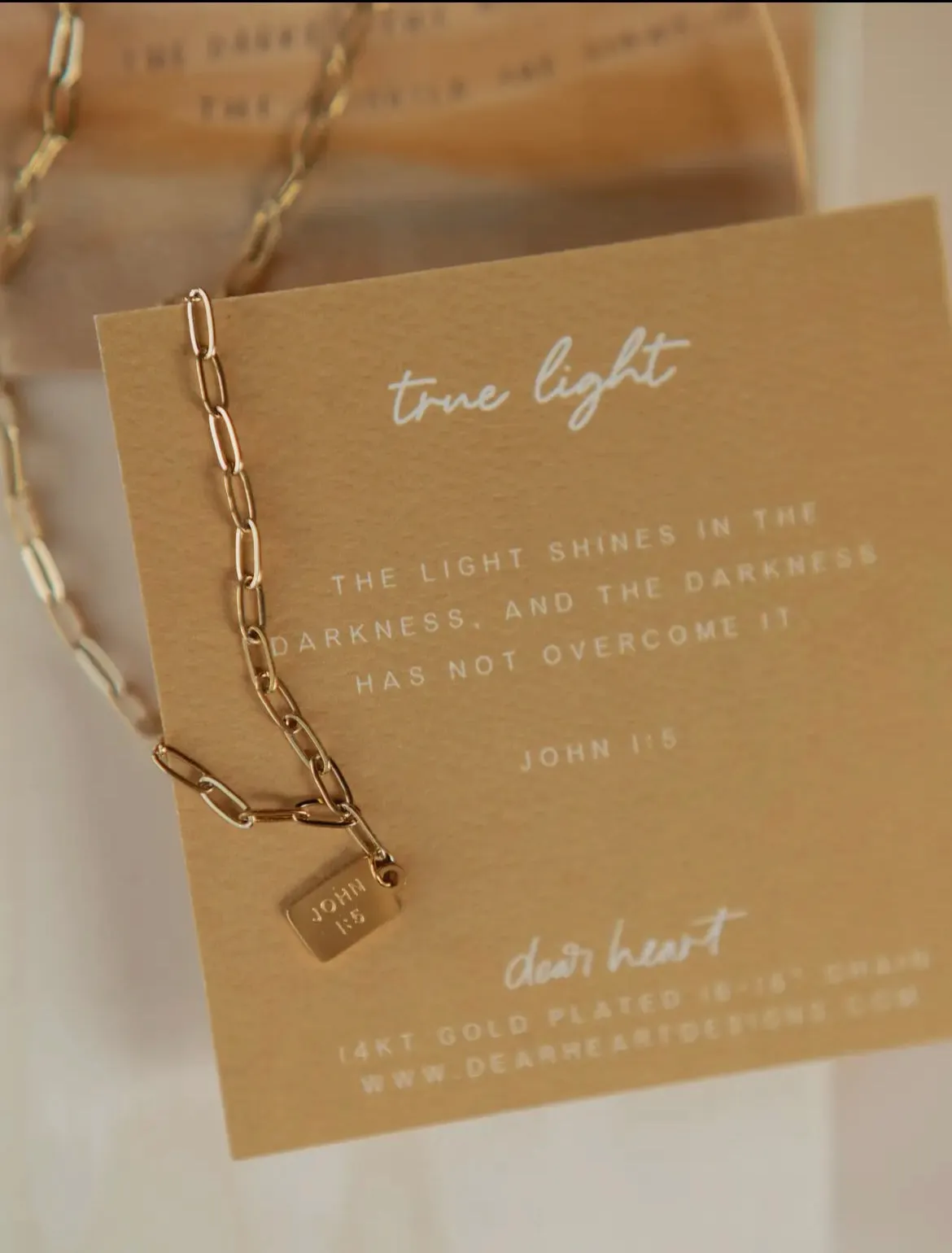 True Light Mini Tag Necklace