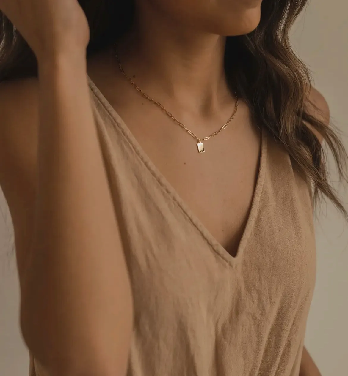 True Light Mini Tag Necklace