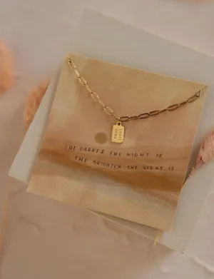 True Light Mini Tag Necklace