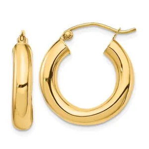 TUBE HOOP EARRINGS (4mm Width)