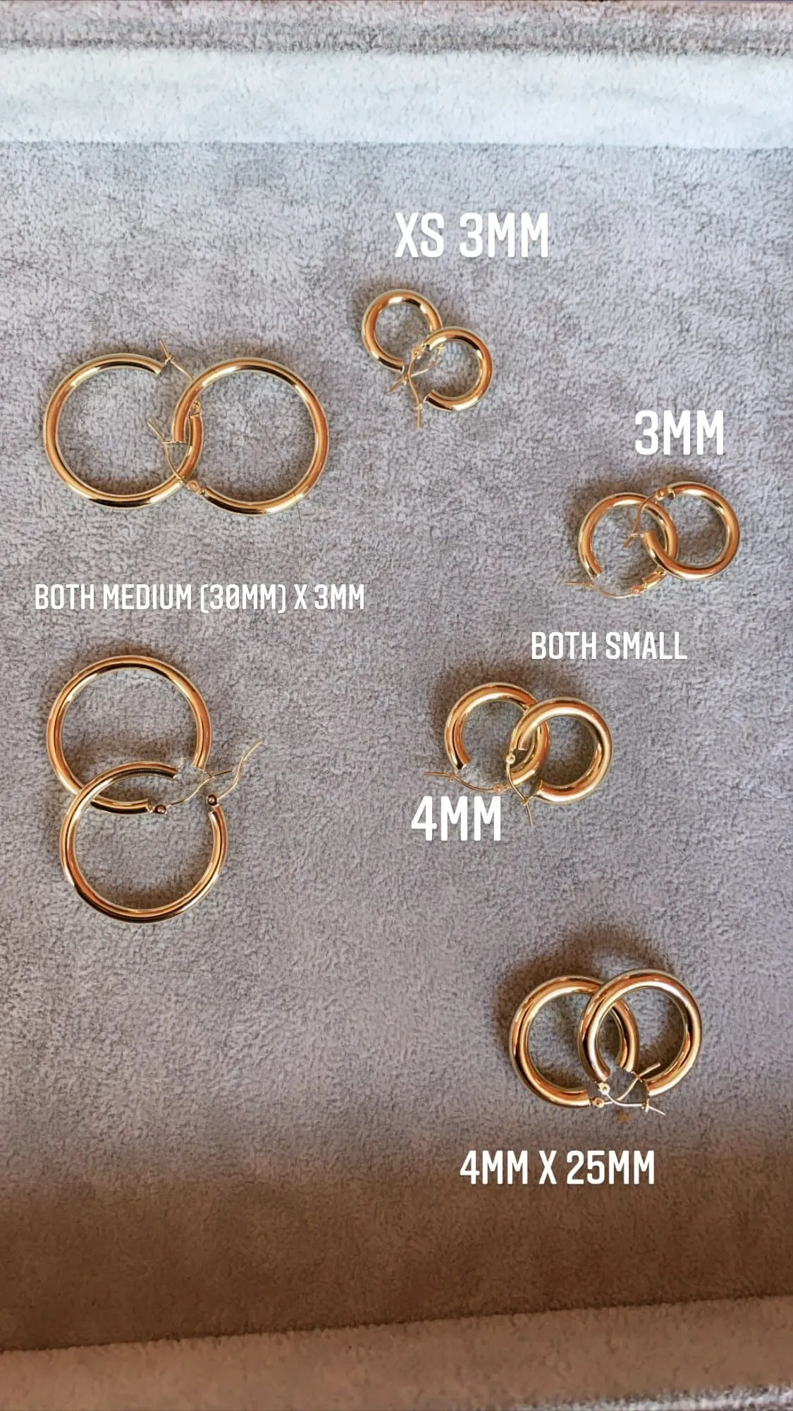 TUBE HOOP EARRINGS (4mm Width)