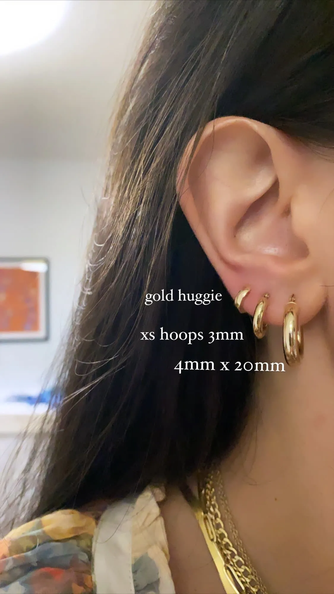 TUBE HOOP EARRINGS (4mm Width)