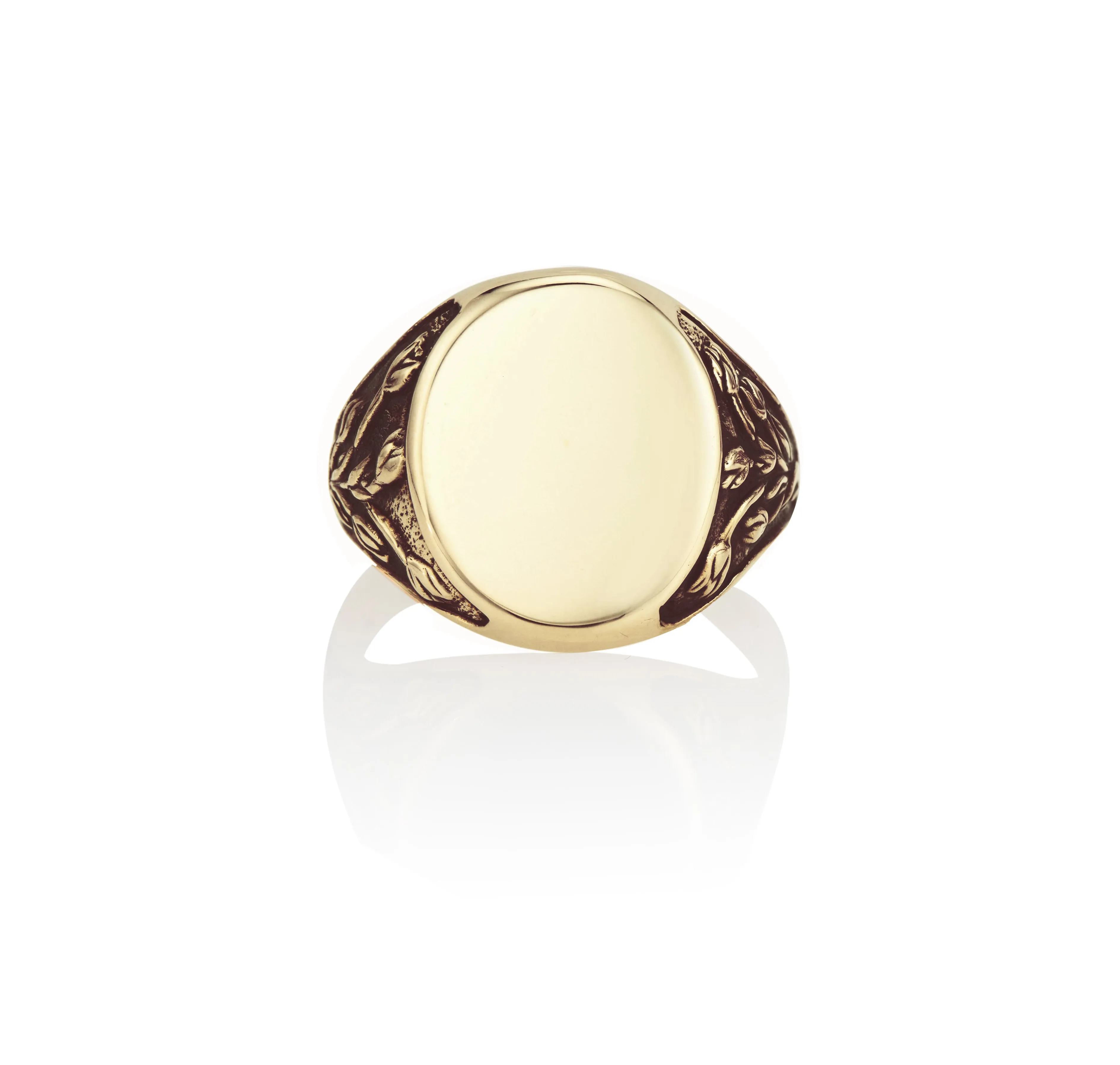 Tulip Engraveable Signet Ring