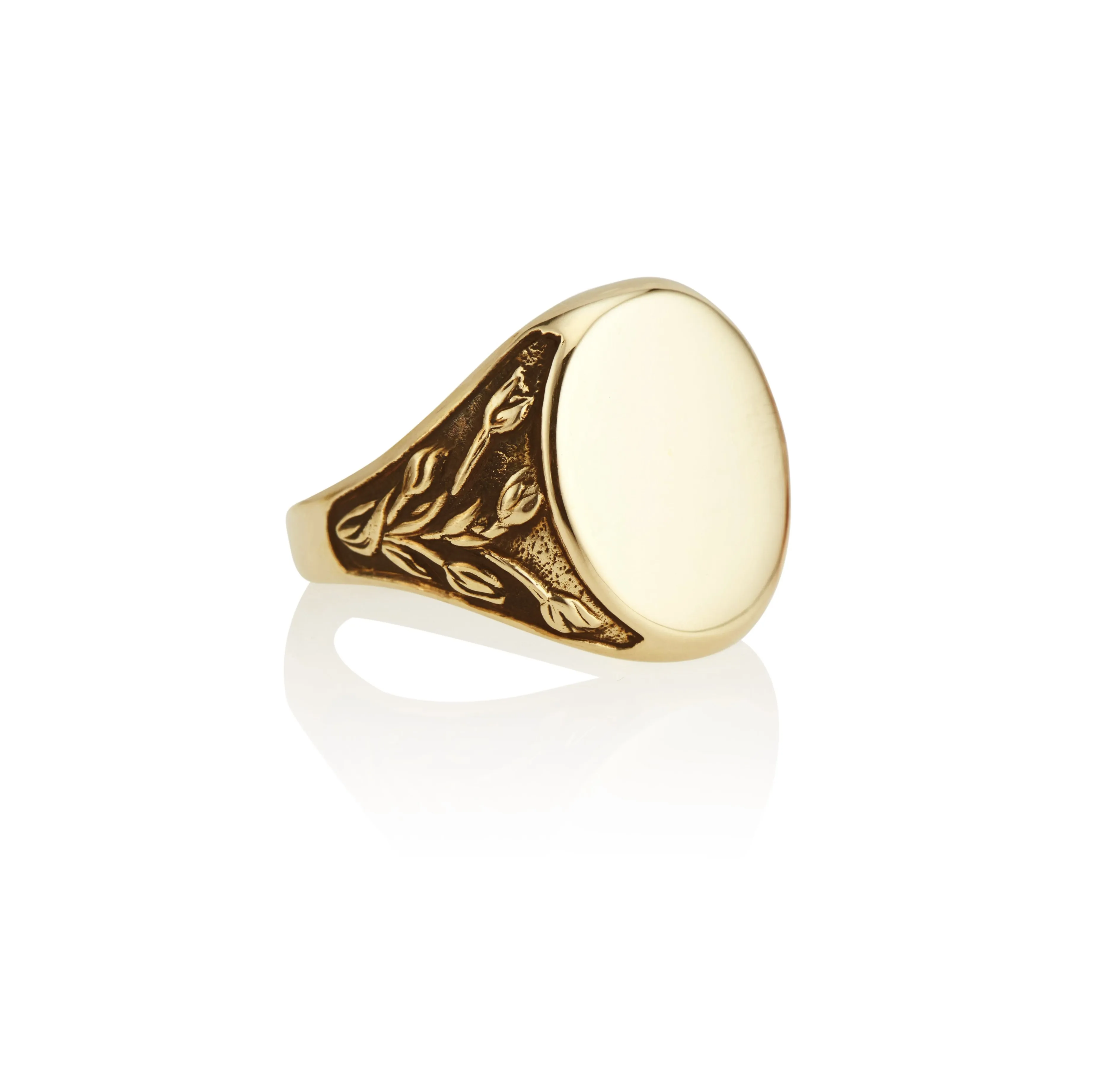 Tulip Engraveable Signet Ring