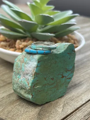 Turquoise Stack Ring (Blue)