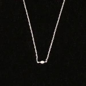 Ultra Dainty Marquis Diamond Link Necklace