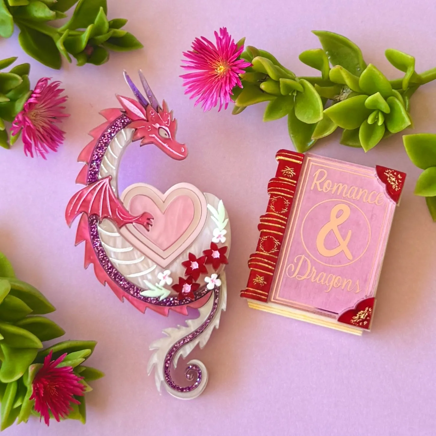 Valentine’s Dragon - Brooch
