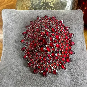 Victorian Bohemian Garnet Pin