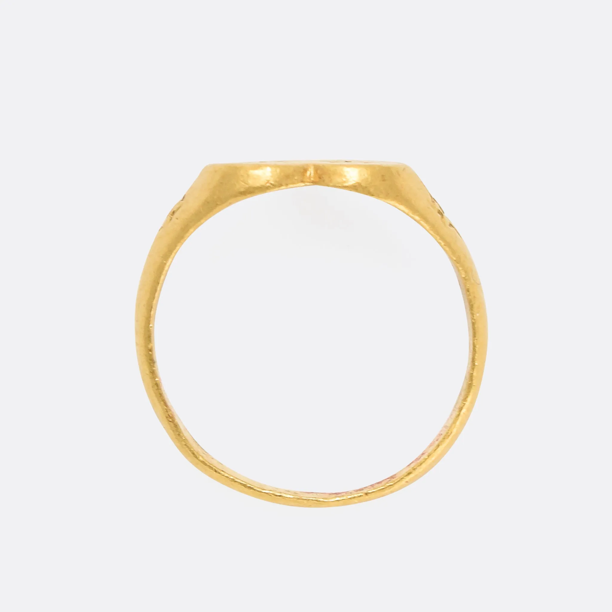 Victorian "Beautiful Light" Chinese Heart Signet Ring