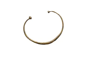 Vintage African Thin Bronze Cuff Bracelet