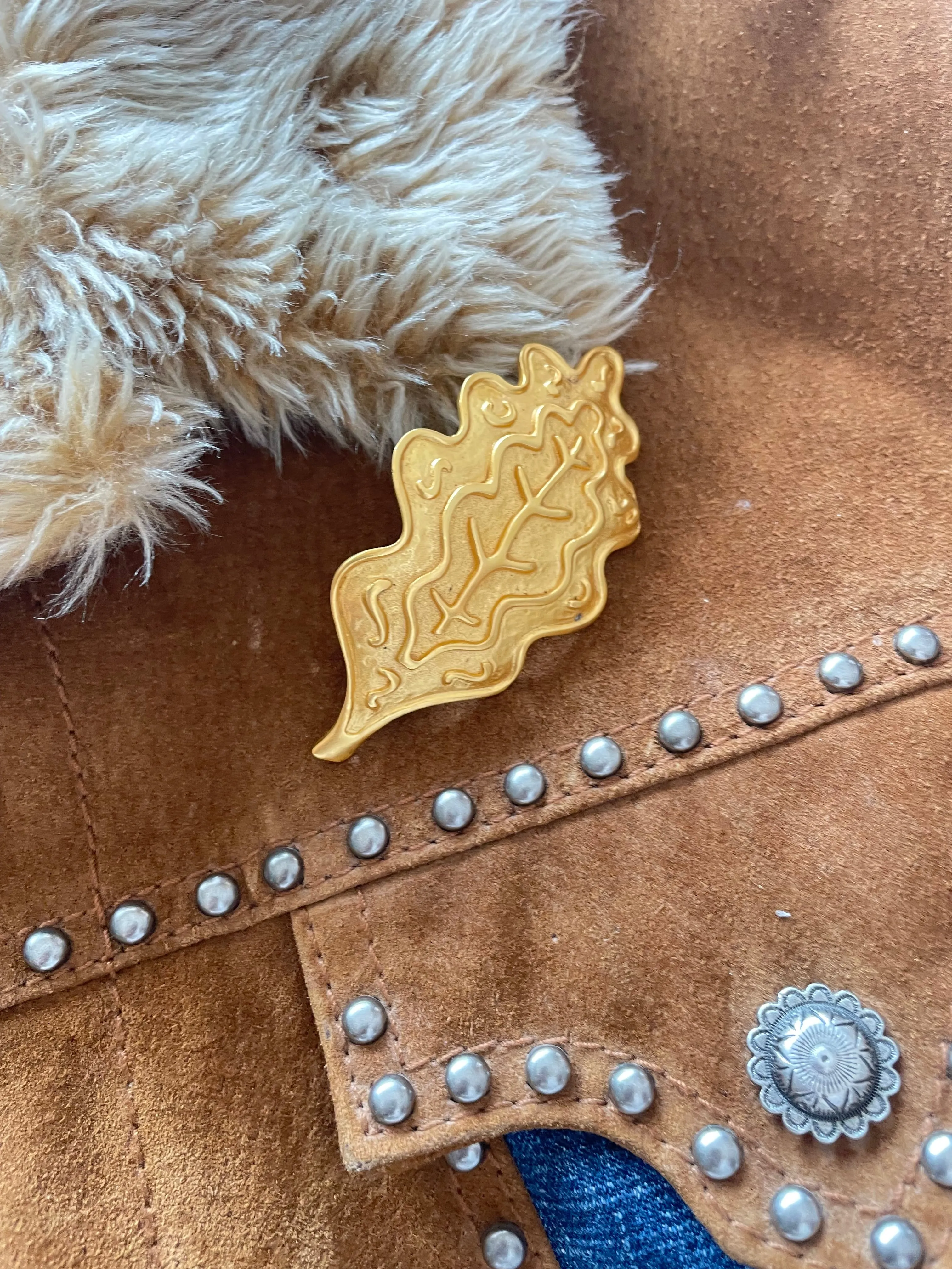 Vintage Designer Brooch Crafted in Costa Rica