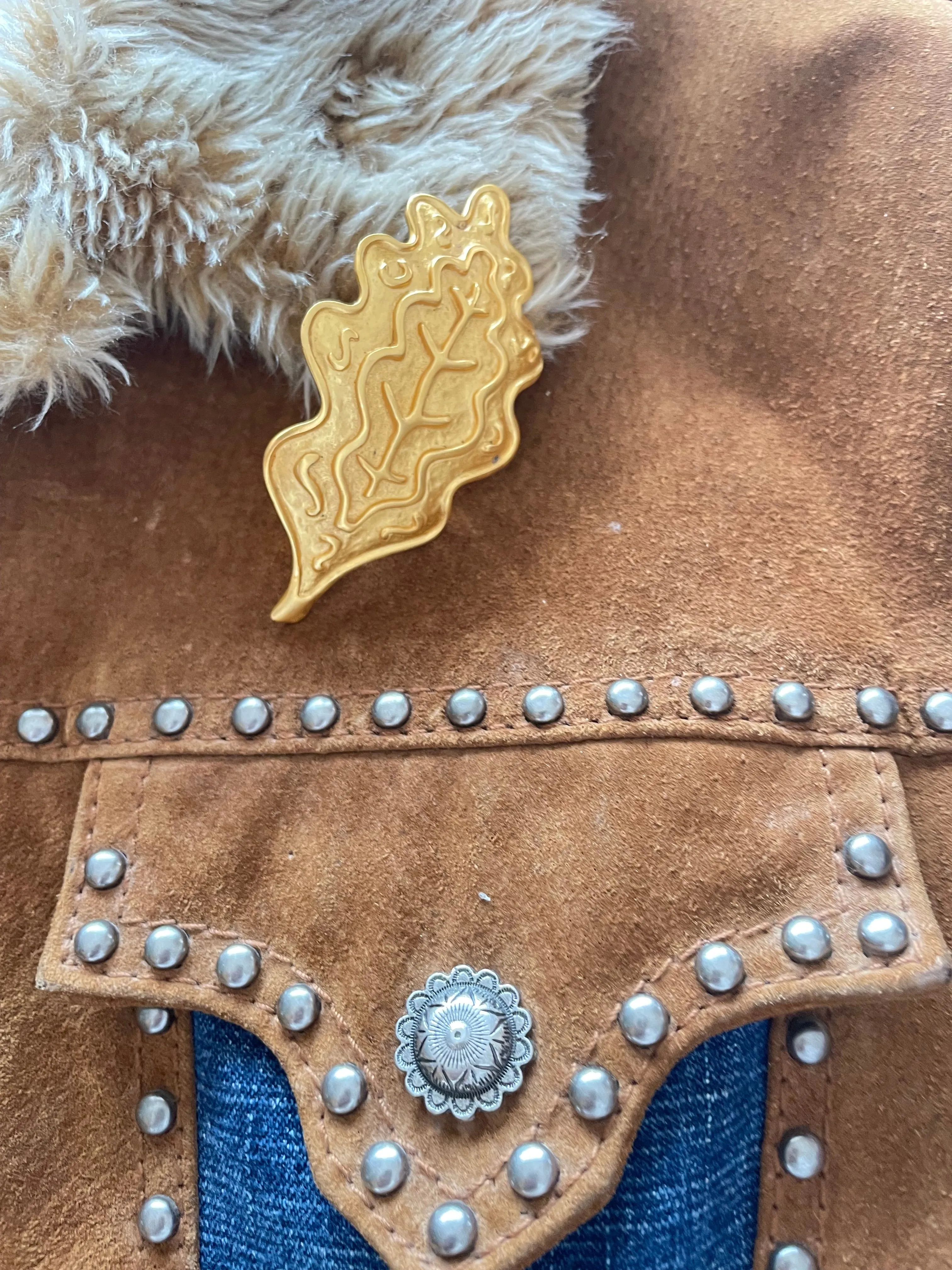 Vintage Designer Brooch Crafted in Costa Rica