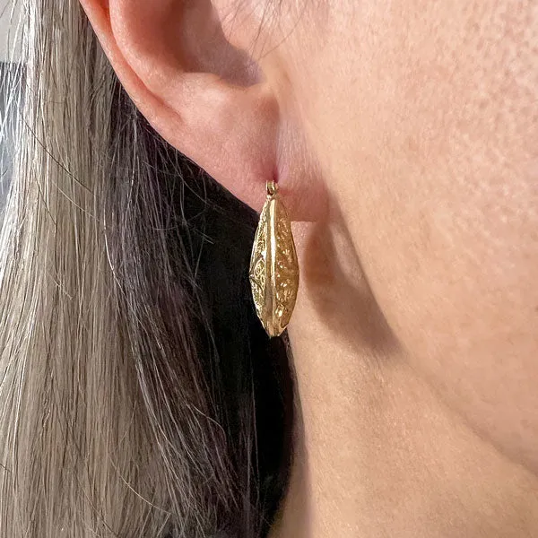 Vintage Openwork Hoop Earrings