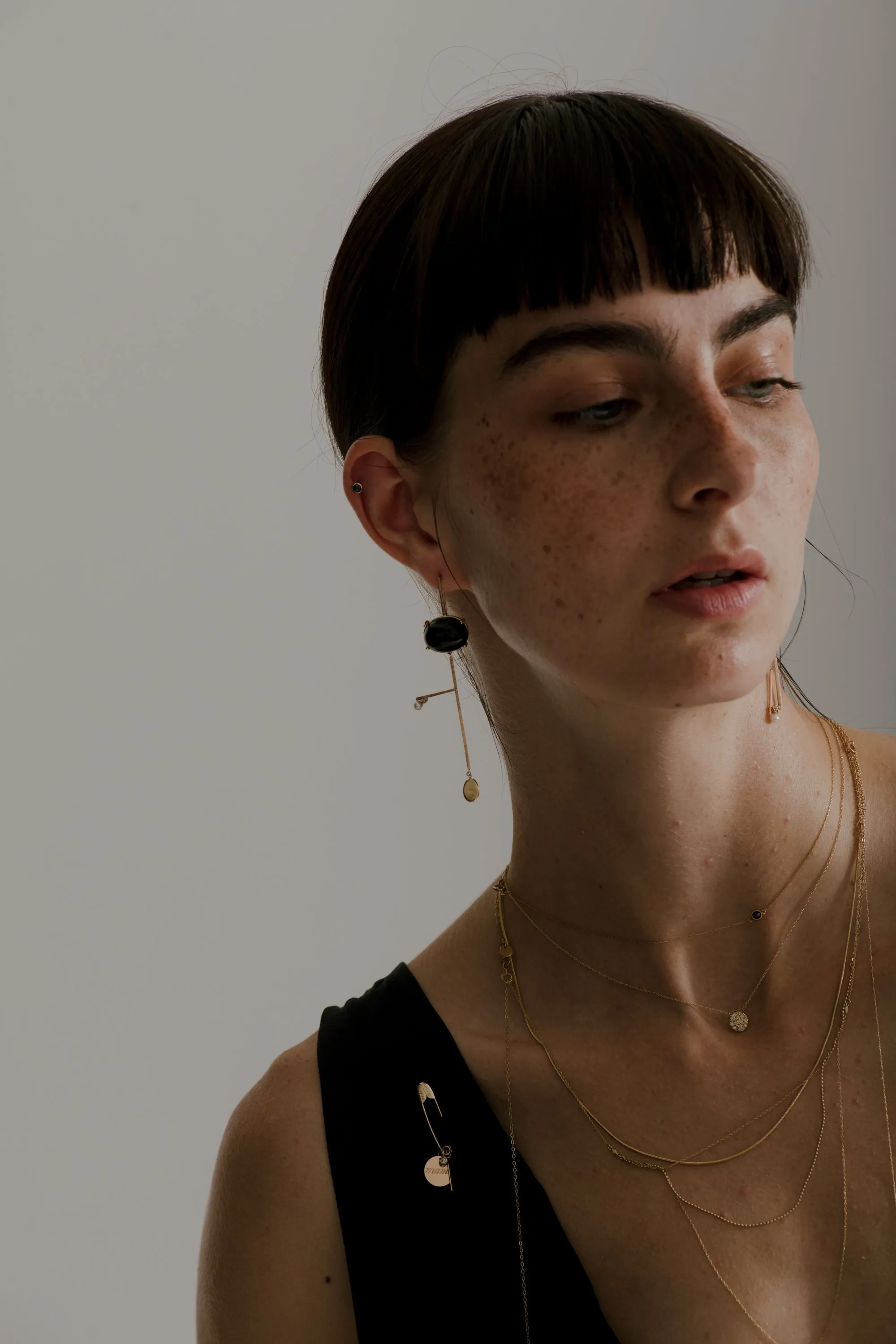 Vivian earrings- peach moonstone