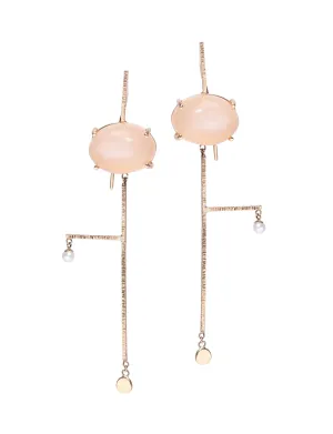 Vivian earrings with moonstone