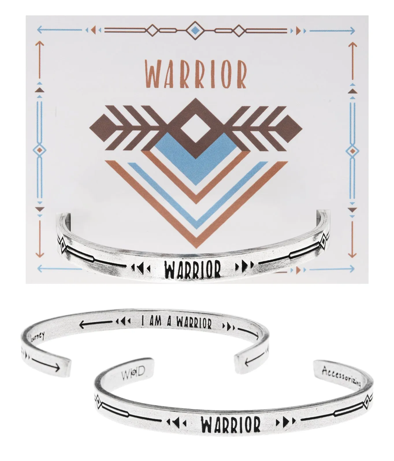 Warrior Quotable Cuff Bracelet