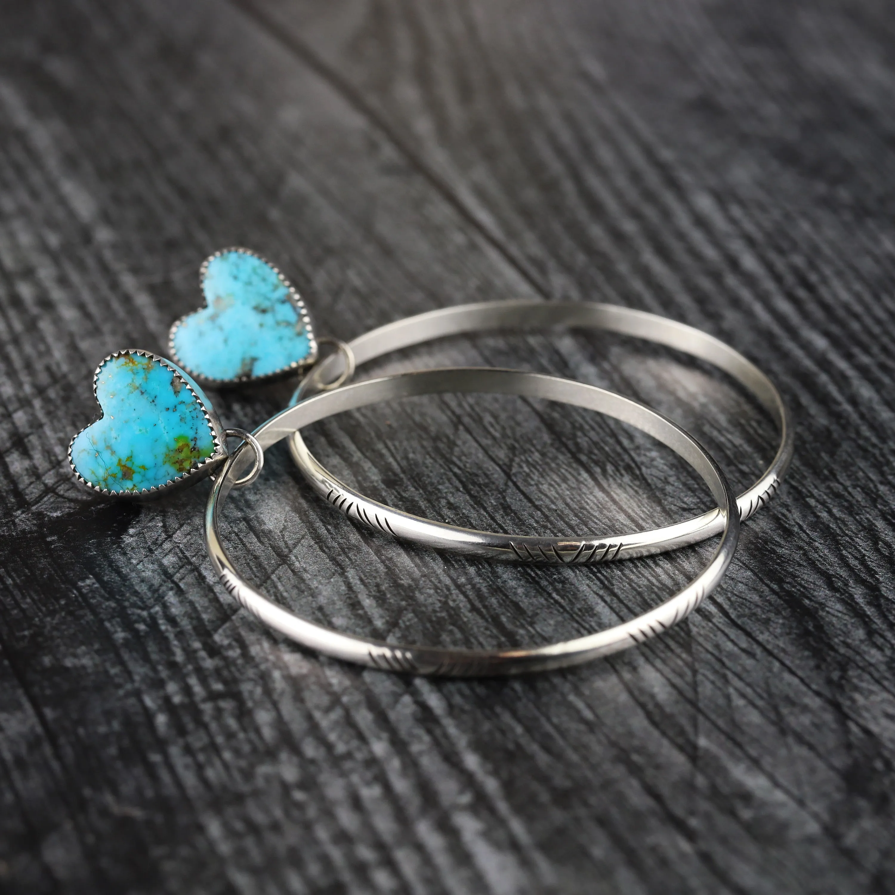 Wear Your Heart Post Hoop Earrings Lg
