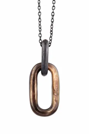 Wedge Link Charm Necklace