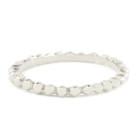 White Gold Plain Seed Band