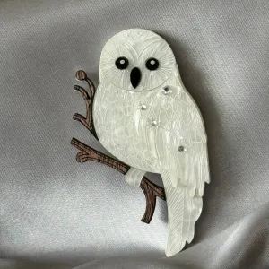 White Owl 🦉 - Brooch