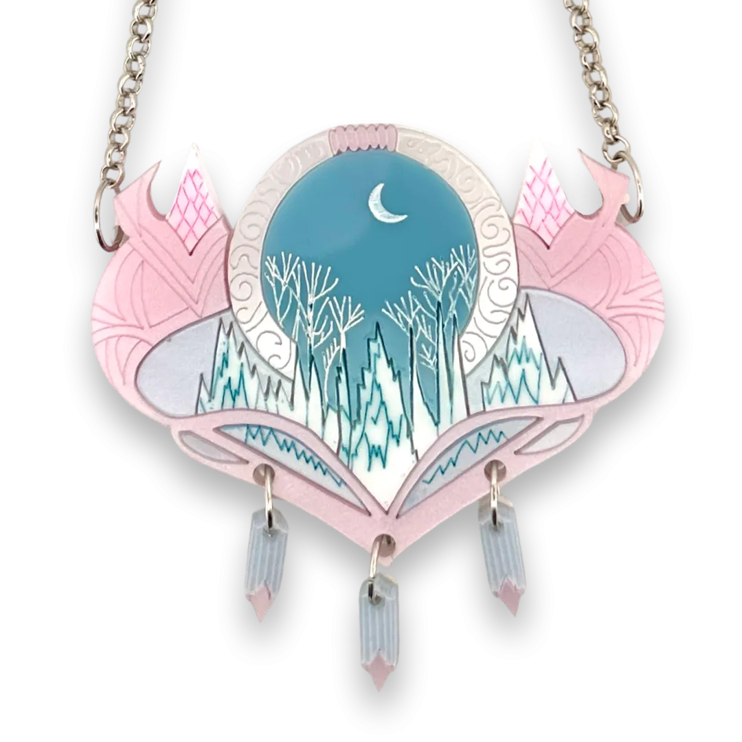 Winter - necklace - Set of 2