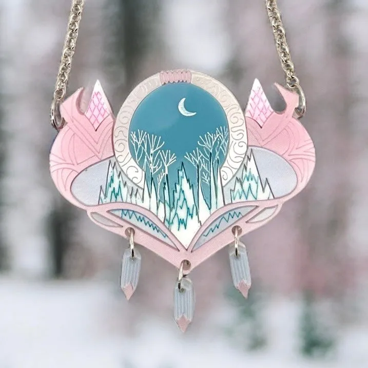Winter - necklace - Set of 2