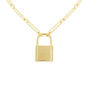 XL Open Link Lock Necklace