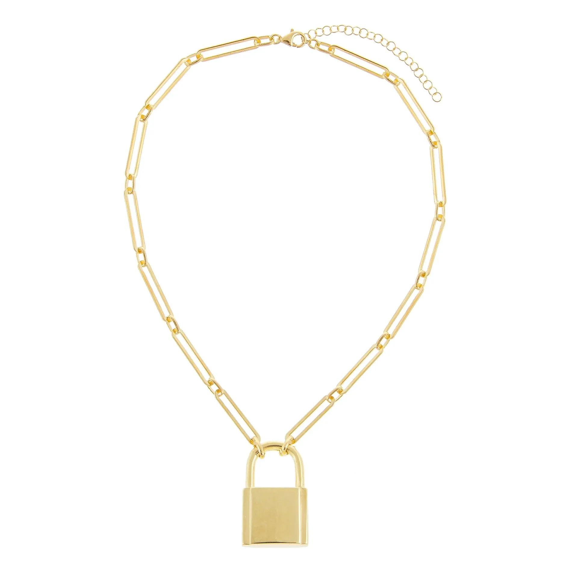 XL Open Link Lock Necklace