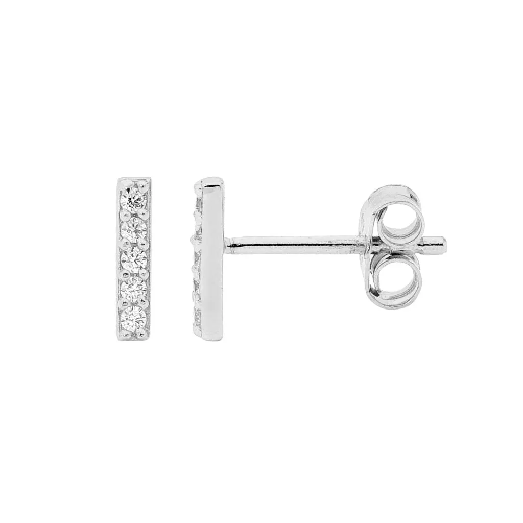 Yellow Gold Plate Bar Earrings- 3 Colours