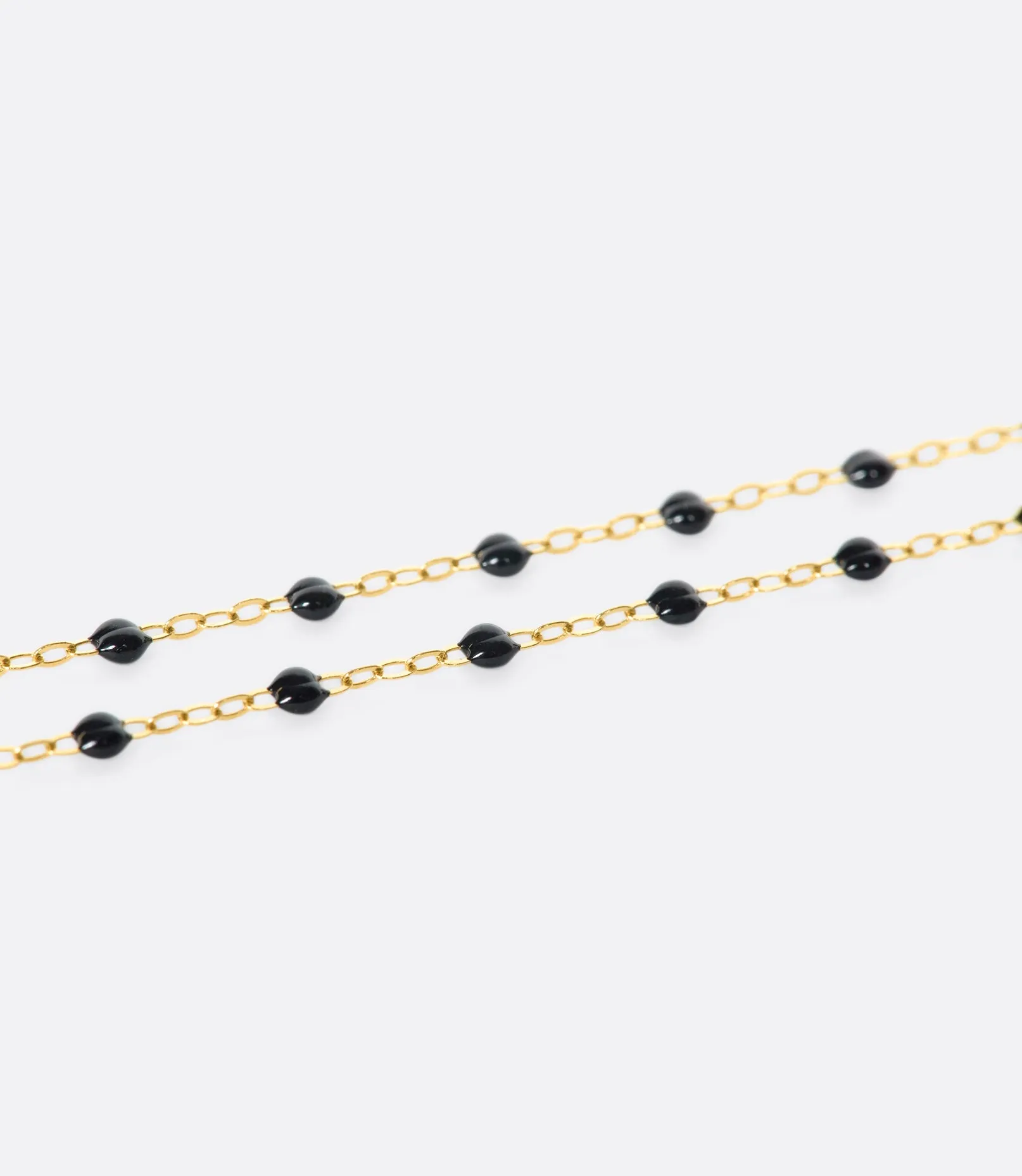 Yellow Gold Resin Beaded Bracelet