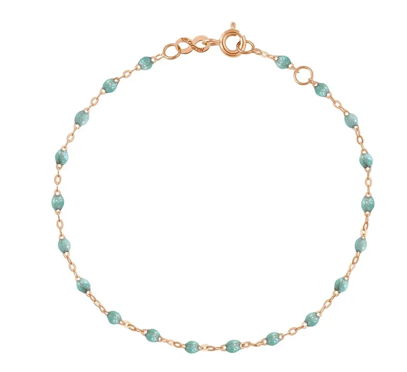 Yellow Gold Resin Beaded Bracelet