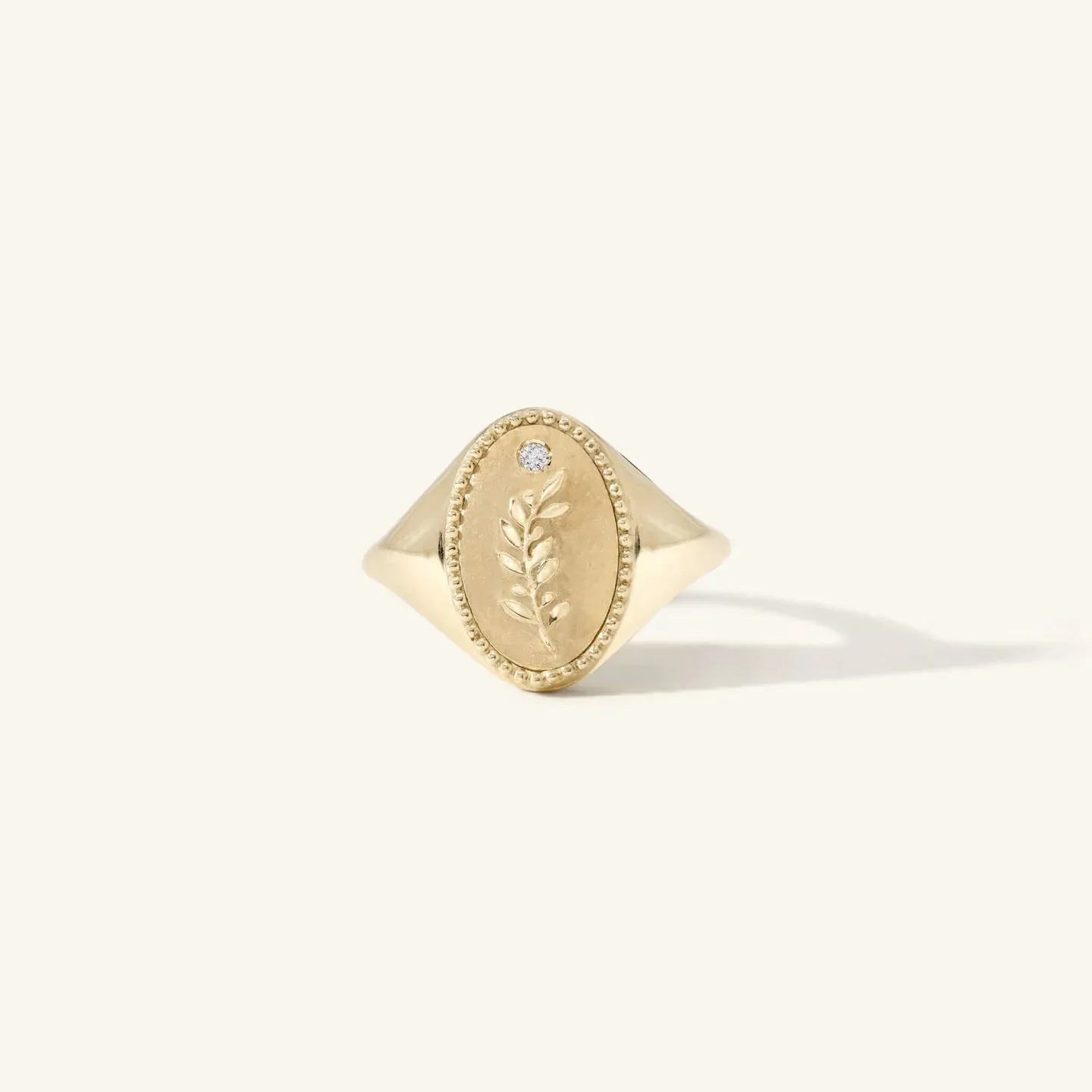 Zahava Heirlooms Olive Branch Signet Ring