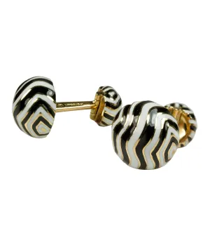 Zebra Stripe Cuff Links